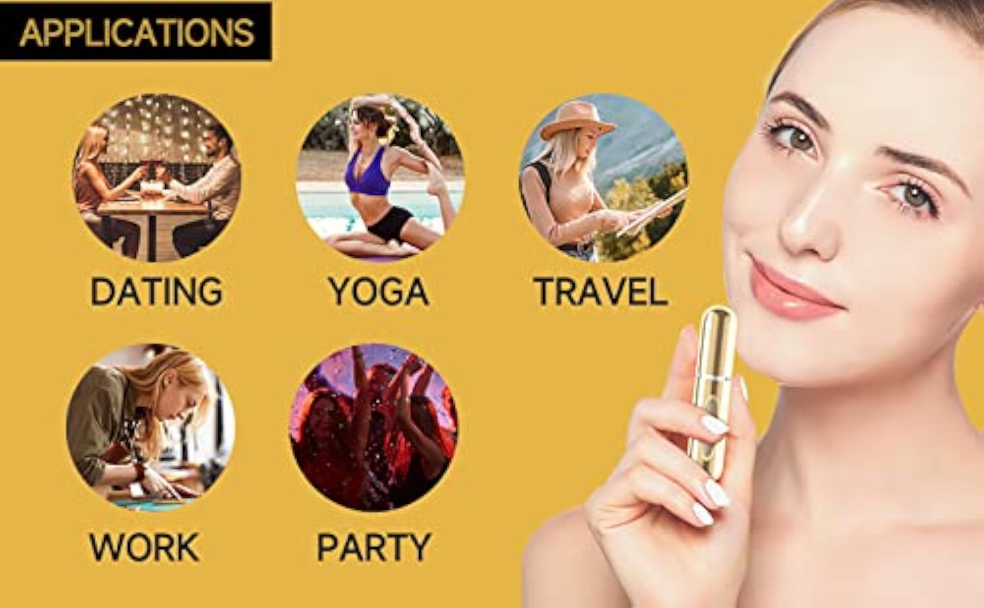 Perfume Atomizer Bottle, 5ml Portable Mini Refillable